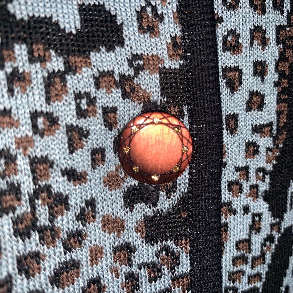 Misook Snake Pattern Cardigan Blazer - image 8